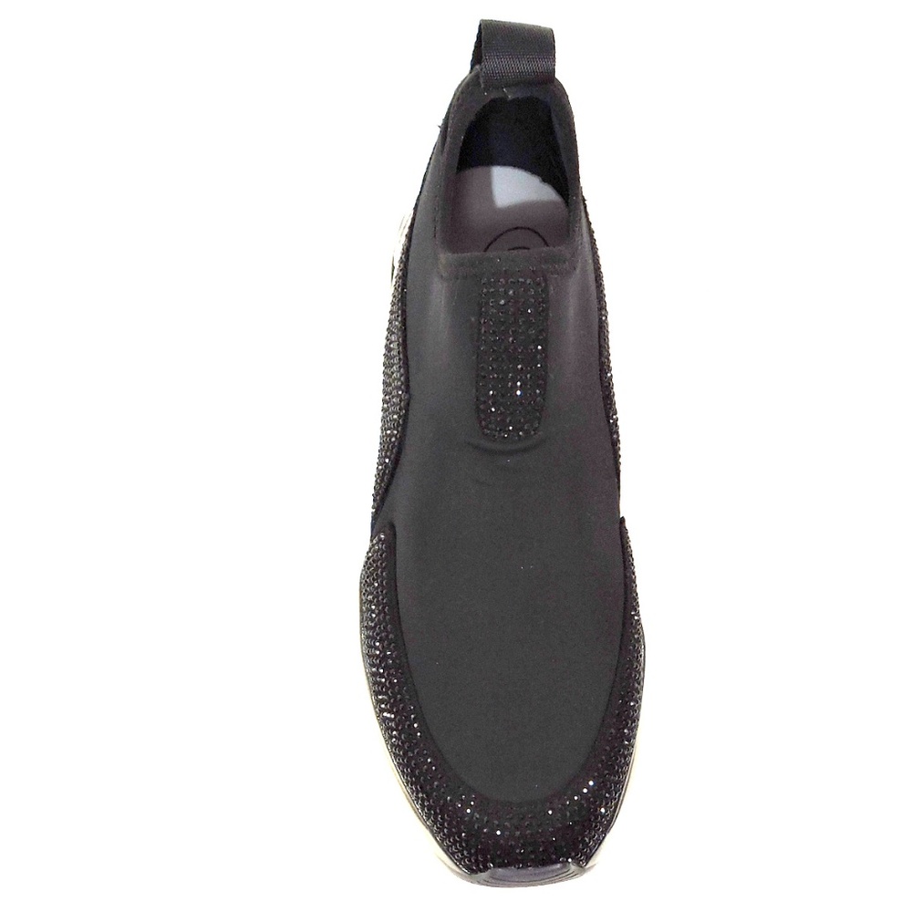 CAFENOIR 🇮🇹 WOMENS COMFORT BLACK STRETCH SNEAKERS - Picture 6 of 8
